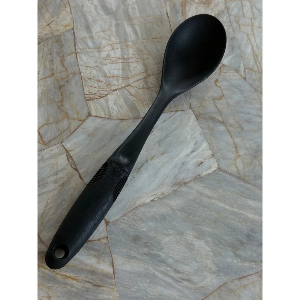 OXO Good Grips Black Nylon Solid Spoon Non-Stick Safe Cooking Serving Utensil